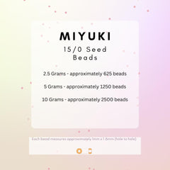 Collection image for: Miyuki 15/0 Seed Beads