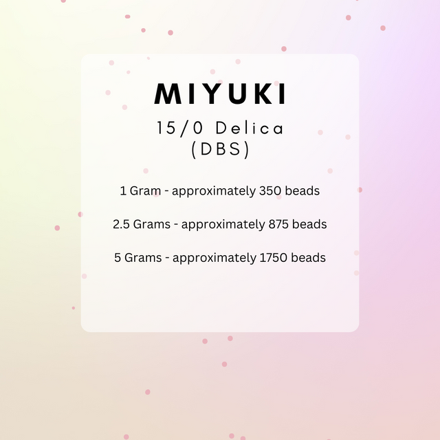 Miyuki 15/0 Delica Beads