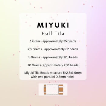 Miyuki Half Tila Beads