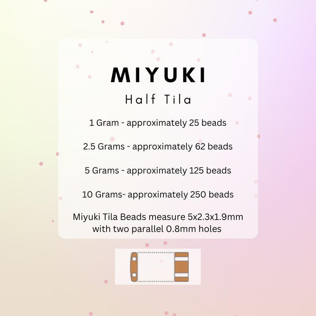 Miyuki Half Tila Beads