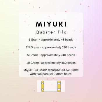 Miyuki Quarter Tila Beads