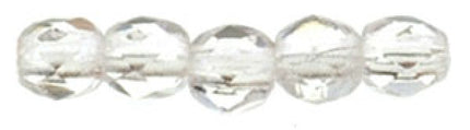 Czech Fire Polished 2mm Round Bead - 1-02-0003-2 - Crystal - 50 Bead Package