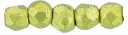 Czech Fire Polished 2mm Round Bead - 1-02-05A03-63 - Saturated Metallic Meadowlark - 50 Bead Package