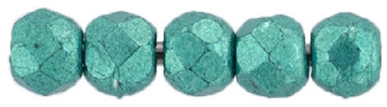 Czech Fire Polished 2mm Round Bead - 1-02-05A04-37 - Saturated Metallic Arcadia - 50 Bead Package