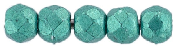 Czech Fire Polished 2mm Round Bead - 1-02-05A04-37 - Saturated Metallic Arcadia - 50 Bead Package