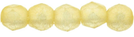 Czech Fire Polished 2mm Round Bead - 1-02-79081CR-84 - Sueded Gold Lame- 50 Bead Package