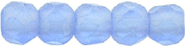Czech Fire Polished 2mm Round Bead - 1-02-MSG3005-92 - Sueded Gold Sapphire - 50 Bead Package