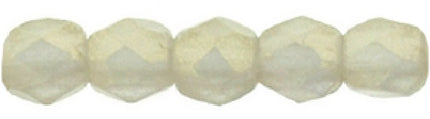 Czech Fire Polished 2mm Round Bead - 1-02-MSG4001-80 - Sueded Gold Black Diamond- 50 Bead Package