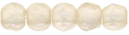 Czech Fire Polished 2mm Round Bead - 1-02-MSG7010-90 - Sueded Gold Rosaline - 50 Bead Package
