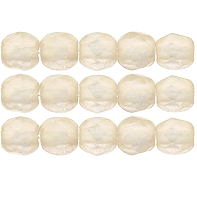 Czech Fire Polished 2mm Round Bead - 1-02-MSG7010-90 - Sueded Gold Rosaline - 50 Bead Package