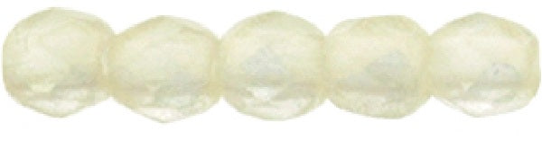 Czech Fire Polished 2mm Round Bead - 1-02-MSG8010-84 - Sueded Gold Jonquil- 50 Bead Package