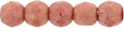 Czech Fire Polished 2mm Round Bead - 1-02-PS1001-33 - Pacifica Watermelon - 50 Bead Package