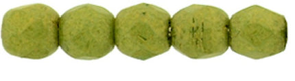 Czech Fire Polished 2mm Round Bead - 1-02-PS1005-24 - Pacifica Avocado - 50 Bead Package