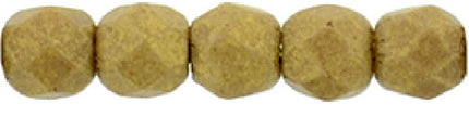 Czech Fire Polished 2mm Round Bead - 1-02-PS1006-29 - Pacifica Macadamia - 50 Bead Package