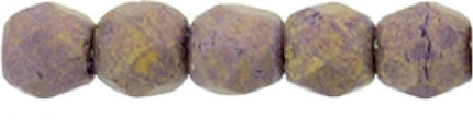 Czech Fire Polished 2mm Round Bead - 1-02-PS1008-26 - Pacifica Fig - 50 Bead Package