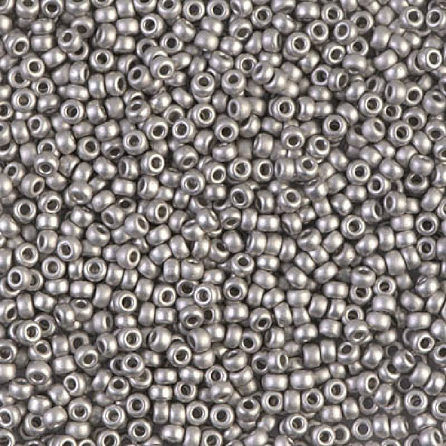 Miyuki 11/0 Seed Beads - 11-194F - Matte Palladium Plated