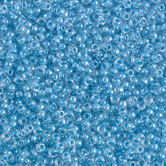 Miyuki 11/0 Seed Beads - 11-221 - Sky Blue Lined Crystal