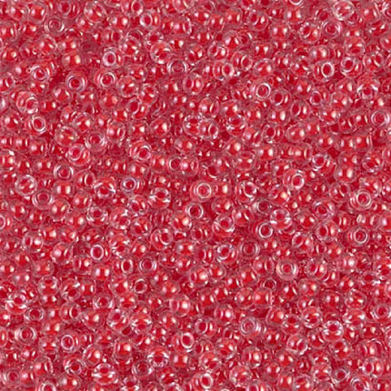 Miyuki 11/0 Seed Beads - 11-226 - Dark Coral Lined Crystal