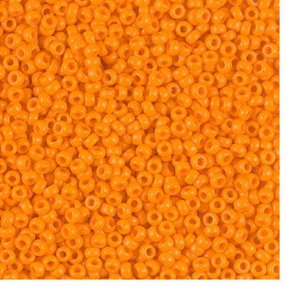 Miyuki 11/0 Seed Beads - 11-405 - Opaque Tangerine