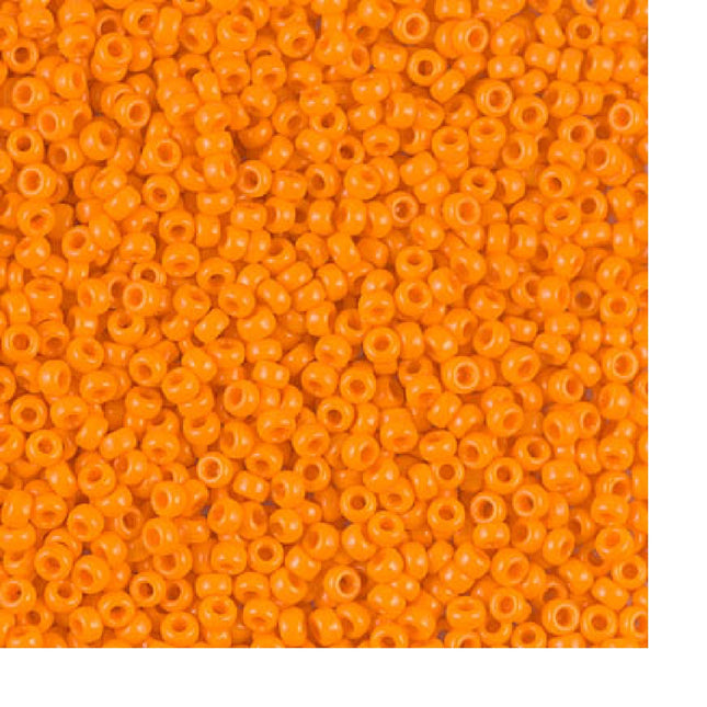 Miyuki 11/0 Seed Beads - 11-405 - Opaque Tangerine