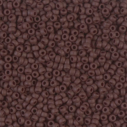 Miyuki 11/0 Seed Beads - 11-409F - Matte Opaque Chocolate