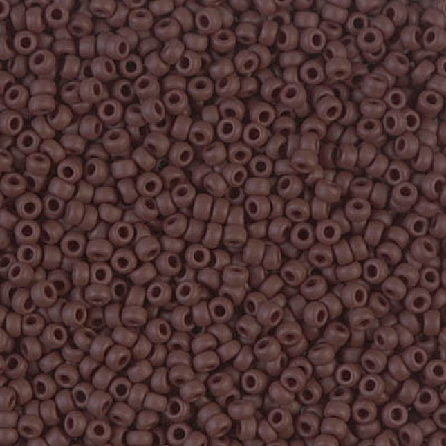 Miyuki 11/0 Seed Beads - 11-409F - Matte Opaque Chocolate