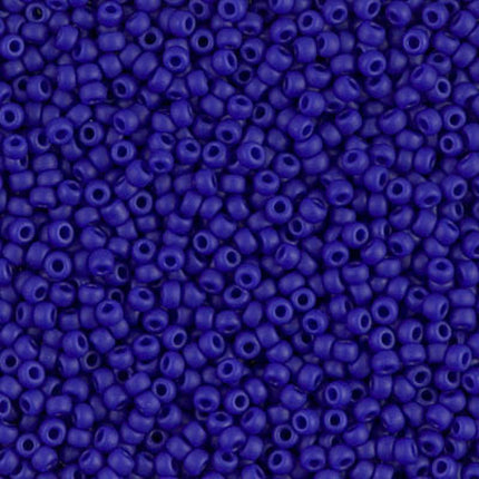 Miyuki 11/0 Seed Beads - 11-414F - Matte Opaque Cobalt