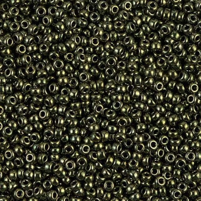 Miyuki 11/0 Seed Beads - 11-459 - Metallic Olive