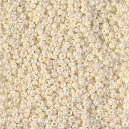Miyuki 11/0 Seed Beads - 11-491 - Ivory Pearl Ceylon Luster