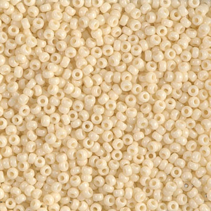 Miyuki 11/0 Seed Beads - 11-492 - Opaque Dark Cream