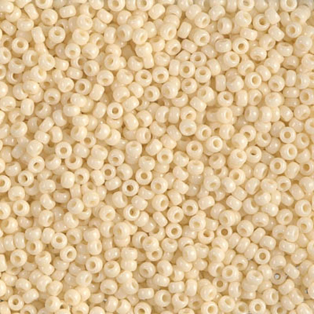 Miyuki 11/0 Seed Beads - 11-492 - Opaque Dark Cream