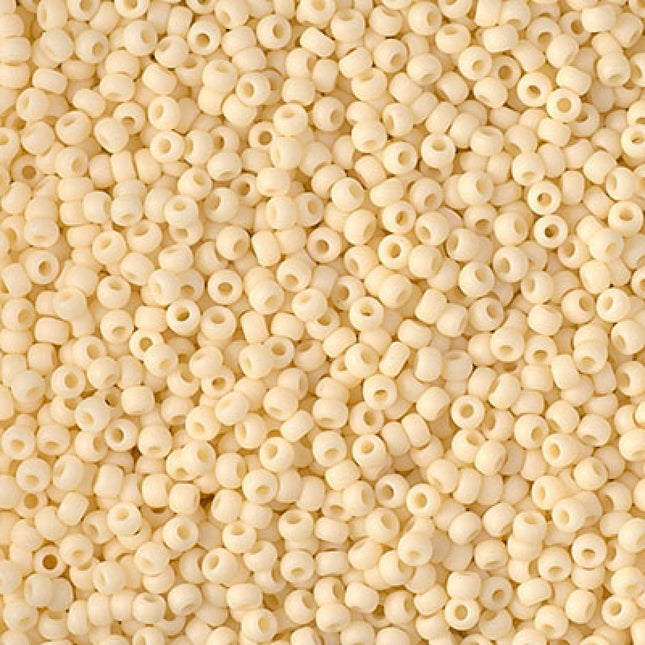 Miyuki 11/0 Seed Beads - 11-492F - Matte Opaque Dark Cream