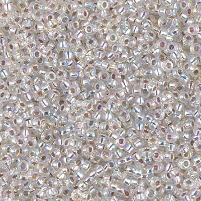 Miyuki 11/0 Seed Beads - 11-1001 - Silverlined Crystal AB