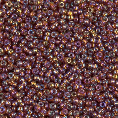 Miyuki 11/0 Seed Beads - 11-1005 - Silver Lined Dark Topaz AB