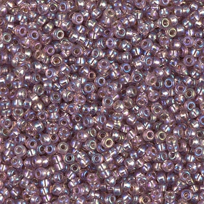 Miyuki 11/0 Seed Beads - 11-1012 - Silver Lined Smokey Amethyst AB