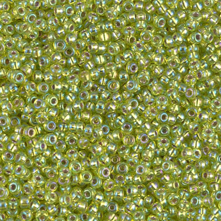 Miyuki 11/0 Seed Beads - 11-1014 - Silverlined Chartreuse AB