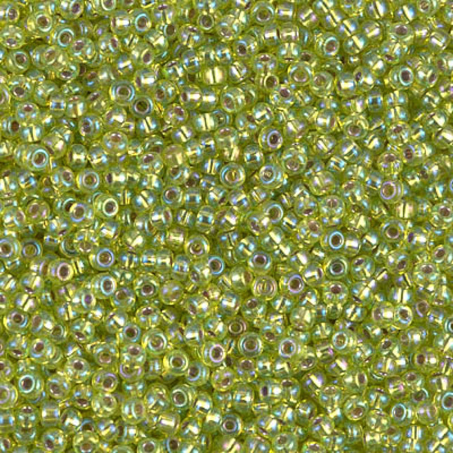 Miyuki 11/0 Seed Beads - 11-1014 - Silverlined Chartreuse AB
