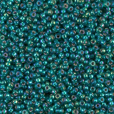 Miyuki 11/0 Seed Beads - 11-1017 - Silver Lined Emerald AB