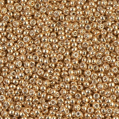 Miyuki 11/0 Seed Beads - 11-1052 - Galvanized Yellow Gold