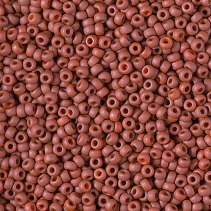 Miyuki 11/0 Seed Beads - 11-1236 - Matte Opaque Terra Cotta