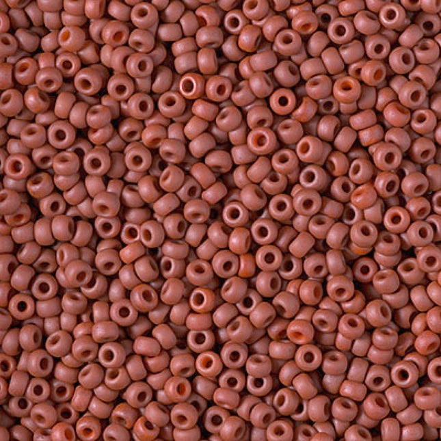 Miyuki 11/0 Seed Beads - 11-1236 - Matte Opaque Terra Cotta