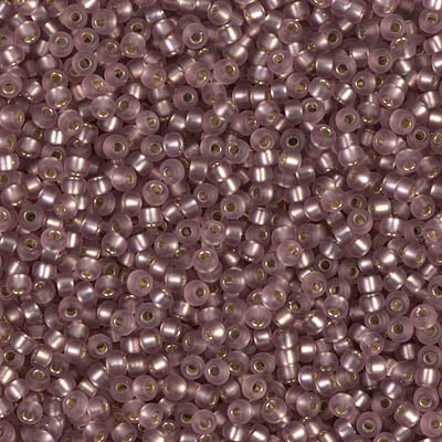 Miyuki 11/0 Seed Beads - 11-012F - Matte Silver Lined Light Amethyst