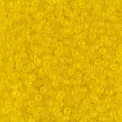 Miyuki 11/0 Seed Beads - 11-136F - Matte Transparent Yellow