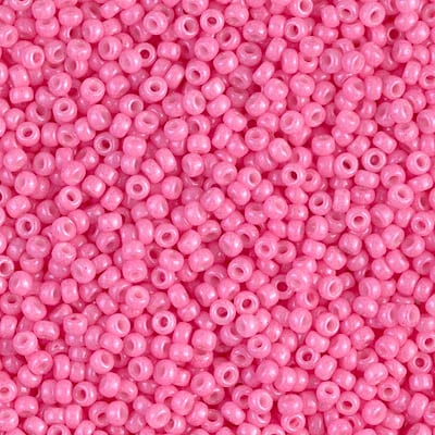 Miyuki 11/0 Seed Beads - 11-1385 - Dyed Opaque Pink
