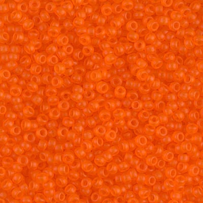 Miyuki 11/0 Seed Beads - 11-138F- Matte Transparent Orange