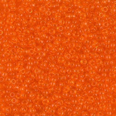Miyuki 11/0 Seed Beads - 11-138 - Transparent Orange