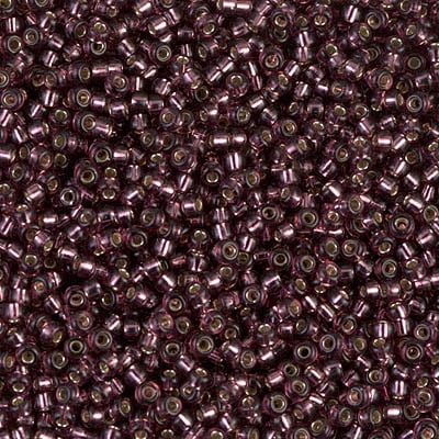 Miyuki 11/0 Seed Beads - 11-013 - Silver Lined Dk Amethyst