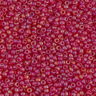 Miyuki 11/0 Seed Beads - 11-141FR - Matte Transparent Red AB