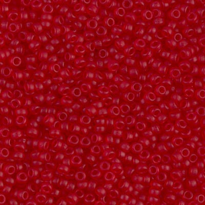 Miyuki 11/0 Seed Beads - 11-141F - Matte Transparent Red