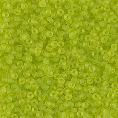 Miyuki 11/0 Seed Beads - 11-143F - Matte Transparent Chartreuse